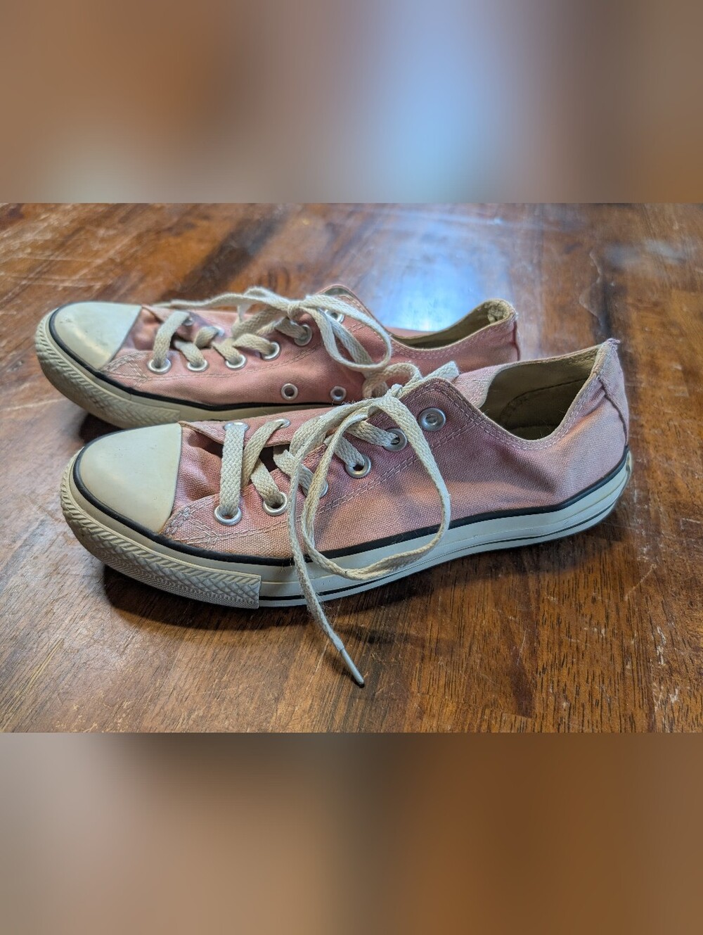 Converse Chuck Taylor All Stars Low Top Shoes Pink Canvas Mens 6 Womens 8